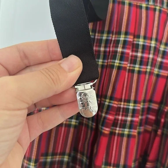 NWT Tripp NYC Red Plaid Mini Dress Sz M - Picture 5 of 10